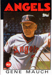 1986 Topps Baseball Cards      081      Gene Mauch MG